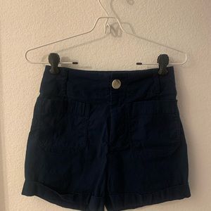 Anthropologie size 25 navy shorts.